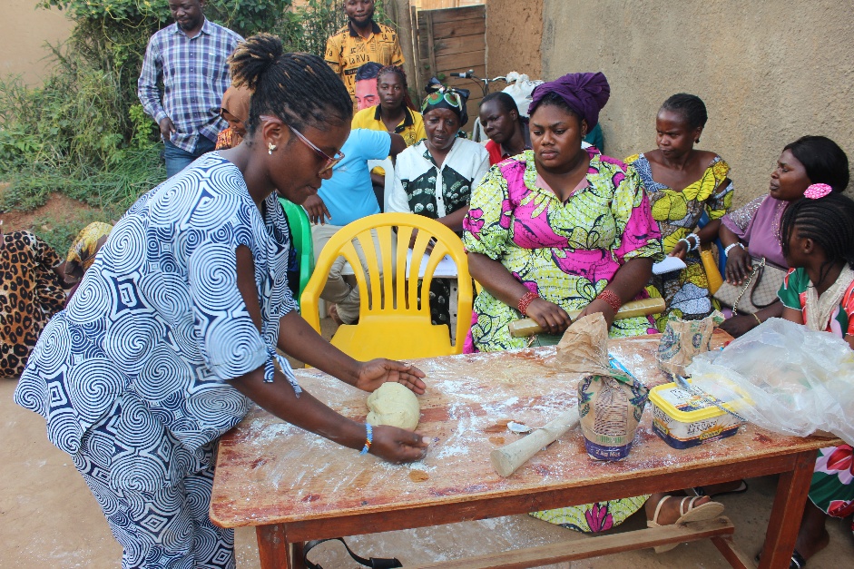 Community catering training in progress
